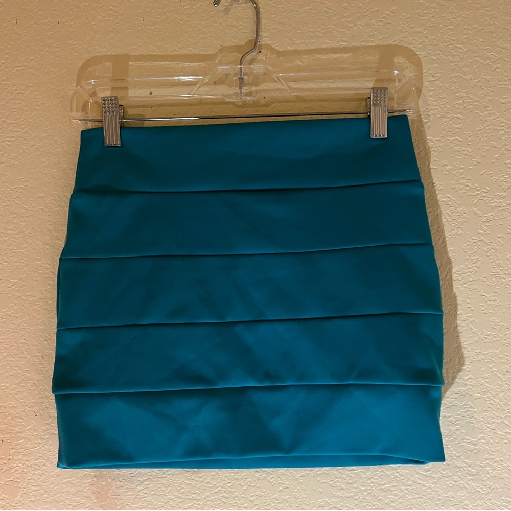 Lovely Day Teal Bandage Mini Skirt